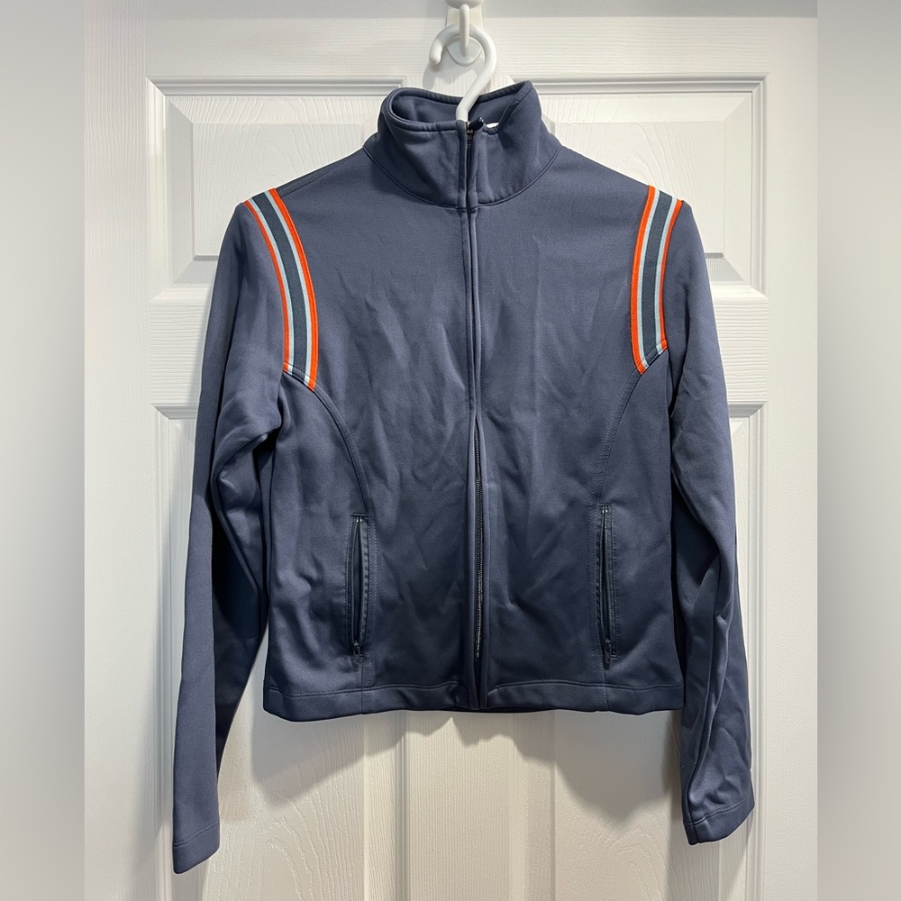 Nike Blue Softshell Track Jacket Steel Blue Full Zip M